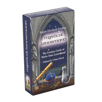 Mistisks Lenormand Oracle Kartes Pilnas Angļu 36 Kārtis Klāja Tarots Noslēpumaina Zīlēšana Ģimenes Puses Smieklīgi Galda Spēle