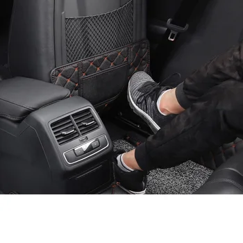 Lsrtw2017 Ādas Automašīnas Aizmugures roku Balsts, Sēdekļa Anti-kick par Mat Audi A3 A4 A6 Q3 Q5 Q5 Interjera Aksesuāri