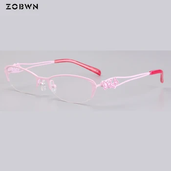 Modes dāmas Optiskās Brilles Pārredzamu Lēcu Tuvredzība Brilles Sievietēm Vintage Metāla Briļļu Sieviešu Dizaineru Briļļu Ietvari