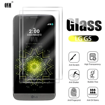 10Pcs G5 Rūdīta Stikla LG G5 Screen Protector For LG G5 Aizsardzības Stiklu Plēves