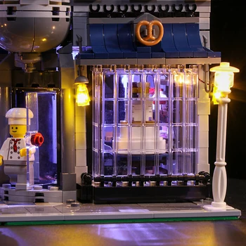 4 Iepakojumos Led Light Komplekts Lego City Ielas Vienu lampu, akumulatoru kastes USB Par lego /pin/ Creator Māja DIY (do it yourself, Rotaļlietas(Īpašs savienotājs)