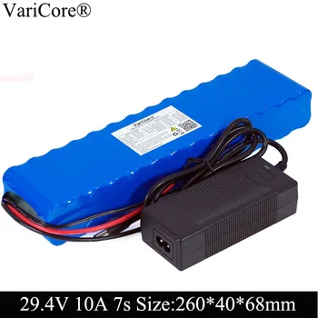 VariCore 24V 10ah 7S4P baterijas 250W 29.4 v 10000mAh Akumulatoru 15A BMS mehānisko krēslu komplekts Elektriskā Jauda + 29.4 V 2A Lādētāju