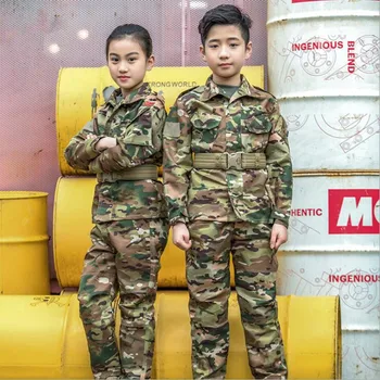 Jaunu Taktisko Scounts varde tērpi/ Bērniem taktiskās multicam tērpi/ Bērniem varde uzvalks uzstādīt KP/ Pusaudzis KP militārie tērpi