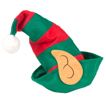 1PC Smieklīgi Partiju Cepures, Ziemassvētku Cepures Ilgi Svītrainais Uzskatīja, Plīša Elf Cepuri Brīvdienu Tēmu Cepures Ziemassvētku Aksesuāru