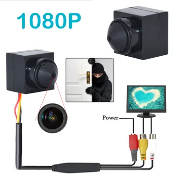 1080P Super Mini AHD TVI CVI Kameras cctv kameras sistēma MINI video novērošanas kameru OSD izvēlne videokamera, MIKROFONS DV kameru len