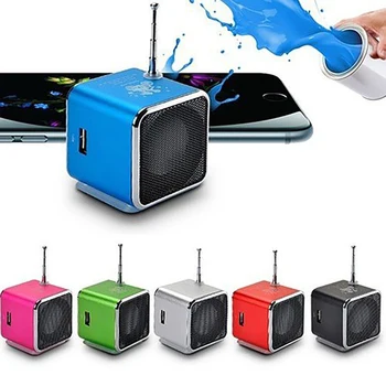 Mini Portable Speaker TD-V26 MP3 Mūzikas Atskaņotājs ar LCD Atbalsts, FM Radio Micro TF SD Stereo Skaļrunis Klēpjdatoru Mobilie Telefoni