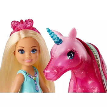 Sākotnējā Barbie Lelle Dreamtopia Unicorn Chelsea Lelles Baby Meitenes Poniju Māja, Rotaļlietas, Aksesuāri Bērniem Rotaļlietas Bērniem Juguetes