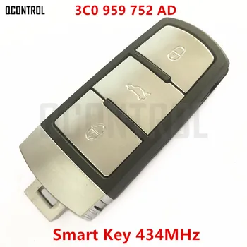 QCONTROL Auto Tālvadības Smart Key DIY VW/VOLKSWAGEN 3C0959752AD / HLO3C0959752AD par PASSAT/CC/MAGOTAN HLO 3C0 959 752 REKLĀMA