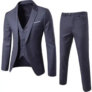 Bordo Vīriešu Uzvalki Līgavainis Valkā Tuxedos 3 Gabals Kāzu Tērpi Groomsmen Labākais Cilvēks Formālas Biznesa Uzvalks Vīriešiem (Jaka+Elsas +veste)