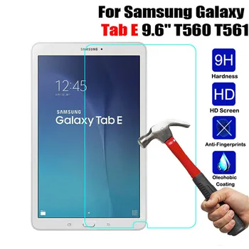 Premium Rūdīts Stikls Screen Protector For Samsung Galaxy Tab E 9.6 collu SM-T560 SM-T561 Tablete Drošības Aizsardzības Stiklu Plēves