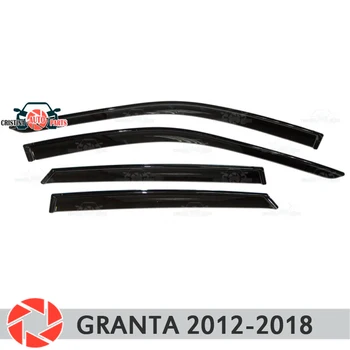 Logu deflektors Lada Granta 2012-2018 lietus deflektoru netīrumiem aizsardzības auto stils apdare piederumi molding