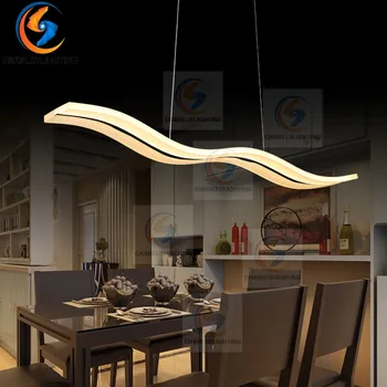 Vilnis Radošo piekariņu gaismas Led moderns dinning room Akrila+Metāla apturēšanu karājās griestu lampa mājas apgaismojums Virtuves