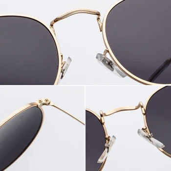 PSACSS 2020. gadam, Apaļas Saulesbrilles Sieviešu Vintage Mazo Metāla Glāzes Zīmola Dizainere Sunglass Par Sievietes/Vīrieši Oculos De Sol Gafas UV400
