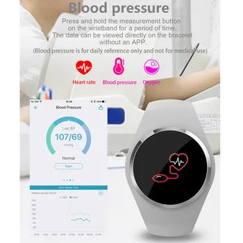 Fitnesa Smart Watch Sievietes Darbojas Sirds Ritma Monitors Asinsspiediens Bluetooth Pedometrs Intelligent Touch Sporta Skatīties Uz Sievieti
