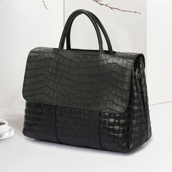 Slavenā dizaina krokodils modelis pārsegs soma, modes rokassomu, īstas ādas plecu soma cross-body soma Sieviešu totes soma somiņa
