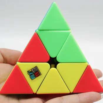 MoYu Meilong 3x3 Piramīdas Puzzle magic cube Stickerless Ātrums Kubi 3x3 cubo magico izglītības rotaļlietas zēniem cube bērniem