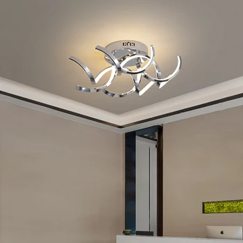 Moderns griestu led griestu gaismas dzīvojamā istaba guļamistaba Virtuves Alumīnija lampa body Zelta hromēšana Iekštelpu apgaismojums Fixtur