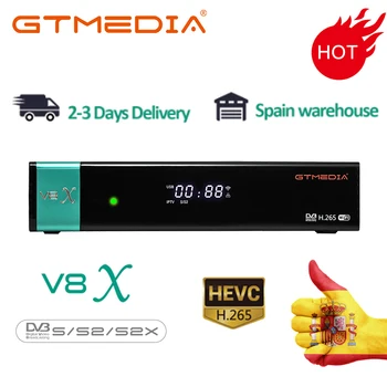 GTMedia V8X Satelīta Uztvērēju, Full HD DVB-S2/S2X Atbalsta ACM m3u Youporn TV KASTĒ