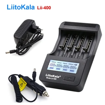 Liitokala Lii-400 18650 3,7 V 26650 21700 16340 18350 14500 AA Uzlādējamas Baterijas Lādētājs