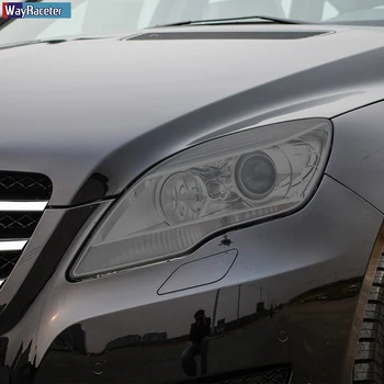 Auto Lukturu aizsargplēvi Pārredzamu Kūpinātas Black TPU Ielīmi, Mercedes Benz R Klase W251 2010-2017 R350 Piederumi