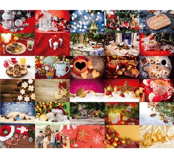 30 Gab./Komplekts Radošās Ziemassvētku Vakars Sērijas Atklātne DIY Karikatūra Apsveikuma Kartītes Ziņu Kartes Ziemassvētki un Jaunā Gada Dāvanu