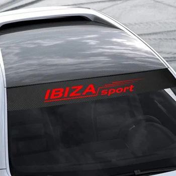 135cm x 20cm Auto stiklu Decal Uzlīmes Priekšējā Vējstikla Saulessargs Atstarojošs Apdarei Seat Ibiza Leon cupra Auto accesorios