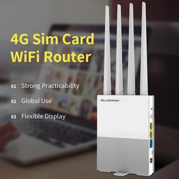 COMFAST 4G WiFi Rūteris, 2.4 GHz Bezvadu WiFi Repeater 4 Antenas Wi Fi Pastiprinātājs Bezvadu Pārklājums Tīkla Paplašinātājs Gab Jaunas