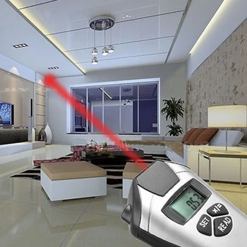 Elektronisko Mērlente Lāzera Rādāmkociņš Ultraskaņas Attāluma Mērītājs Mērīšanas Augstas Kvalitātes