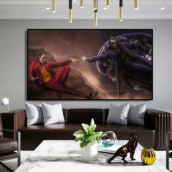 Ādama Kopēt Mākslas Audekla Apgleznošana Sienu, Mākslas Plakātu Izdrukas Jokers Radošo Mākslu Attēli uz dzīvojamo Istabu Mājas Apdare