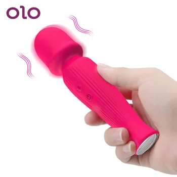 OLO 10 Režīmi Vibrators Burvju Nūjiņu Klitora Maksts Sprauslas Stick Vibratori Spēcīgas Vibrācijas Sieviešu Masturbator Seksa Rotaļlietas Sievietēm