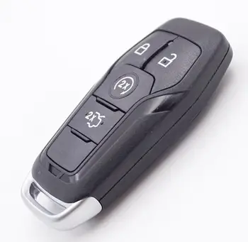 4 Pogas, Smart Tālvadības Atslēgu shell Ford Lincon Vērsis Mustang Raptor MKXC Nomaiņa Auto Atslēgu Sagataves Gadījumā