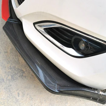 Priekšējā Bufera Spoileris Aizsargs Plāksnes Lūpu Ķermeņa Komplekta Oglekļa Virsmas Zoda Lāpstu Kontrasta Krāsu Dizains Hyundai Elantra 2012. -. Gadam