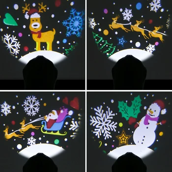5W 3D Ziemassvētku Animācija LED Projektoru Lampas Skatuves Gaismas Ceļš Uzmanības centrā Partijas KTV bars Puse Skatuves Gaismas Efekts