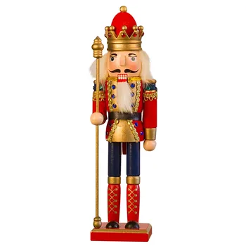Karalis Riekstkodis Karavīrs Leļļu Ziemassvētku 30cm Ziemassvētku Vīna Skapis Apdare, Rotājumi Ziemassvētku Svētku Brīvdienās Dekoru Rotaļlietas