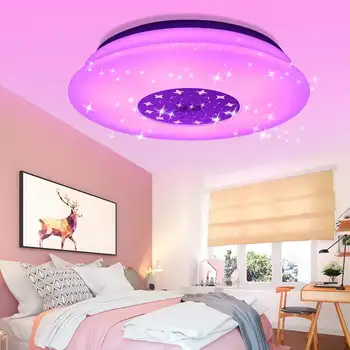 120W LED Mūzikas Griestu Gaismas RGB bluetooth Skaļruni, Lampu Mājas Pusi, Guļamistabu APP/Tālvadības pults Aptumšojami Smart Krāsains Gaismas