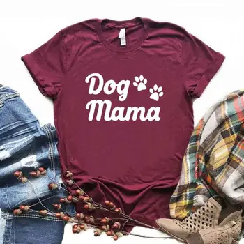 Suņu Mamma ķepa Drukāt Sieviešu Tshirts Kokvilnas Gadījuma Smieklīgu t Kreklu, Lai Dāma Yong Meitene Top Tee Hipster 6 Krāsu NA-911