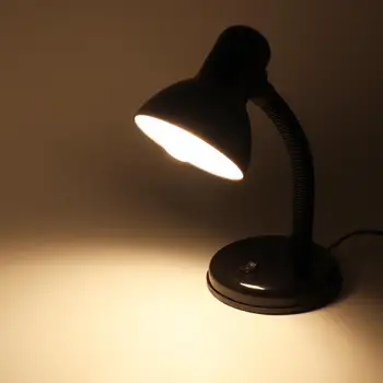 LED Galda Lampa Vintage E27 LED Metāla Šļūtene Čuguna Mākslas Galda Lampa Acu Portatīvo Biroja Studiju Mācību Galda Lampas Office / Home