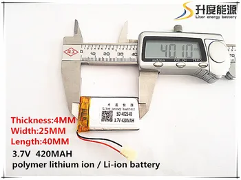 3.7 V 420mAh 402540 Litija Polimēru Li-Po li ion Baterijas šūnas Mp3 MP4 MP5 GPS mobilo planšetdatora akumulators