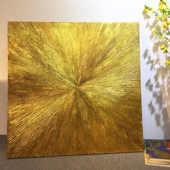 Ģeometrisko Zelta mākslas eļļas abstrakta glezna uz audekla akrils tekstūras sienas art attēlus dzīvojamā istaba quadros caudros decoracion