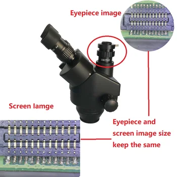 Rūpniecības lodēt remonta instrumentu komplekts 3.5 X-90X Vienlaicīgi Fokusa Trinokulara stereo mikroskops ar Led gaismas gredzens ar dimantu rotaslietas pārbaudes