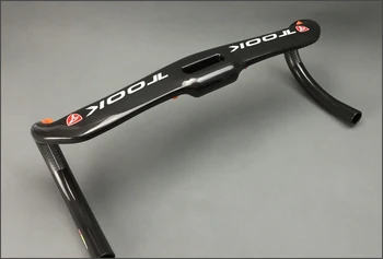 ŅĒMA UD glancēts melns oglekļa stūres road bike velosipēdu stūres rokturi velosipēdu daļas, velosipēdu aksesuāri, 31.8 x 400/420/440mm