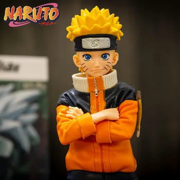 Japāņu Anime NARUTO Uzumaki Naruto Sasuke Uchiha 25cm Maināms sejas liekami modelis Halloween rotājumi dzimšanas dienas dāvana