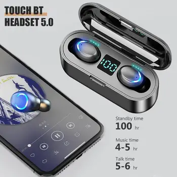 Tws Biznesa Earbuds F9-5C Bluetooth Austiņas Ūdensizturīgs Austiņas Aktīvās Trokšņu Slāpēšanas par Xiaomi Iphone, Huawei