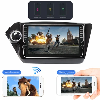 Eunavi 2 Din Android 10 Automašīnas radio, GPS Kia k2 rio 3 4 2010-2016 Multivides stereo navigācijas Autoradio TDA7851 4GB 64GB