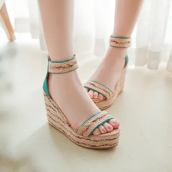 MORAZORA 2020. gadam, liela izmēra 33-49 sieviešu sandales jauktu krāsu zip vasaras ķīļi platformas sandales modes pusei kāzu kurpes sieviete