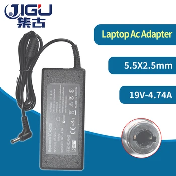 JIGU 19V4.74A 90w AC Barošanas Adapteri Portatīvo datoru Lādētājs Toshiba Satellite A200 A300 A100 C850 C850D L850 L850D L855 L750 L650 L500