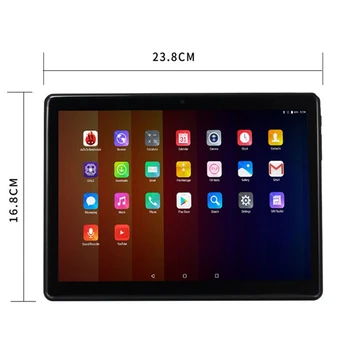10.1 Collu Bērniem Tablete 2.5 D Sn Android Core Dual Camera WiFi Izglītības Spēle Dāvanu Zēniem Meitenes Melnās MUMS Plug