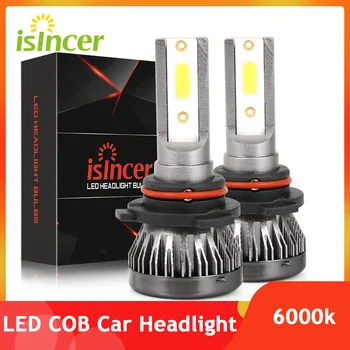 ISincer 2gab LED Mini Auto Lukturu Spuldzes Komplektā Mini H1, H7, H8, H9 H11 9005 HB3 9006 HB4 6000K 12V White Spuldzes Auto Miglas Lukturi