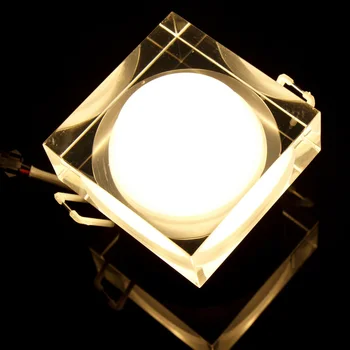 Radošā Iestrādāta Led Griestu gaismas Akrila 3W Apaļa Kvadrātveida atveri Dekoratīvās Griestu lampas eju Uzmanības centrā RGB 110V, 220V