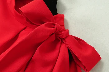 Luksusa Skrejceļa Dizainers Elegantas Dāmas Biroja Valkāt Kleita Sievietēm Red Black Slim Pencil Kleitas Oficiālu Kāzu Svinības Vestidos Sieviete